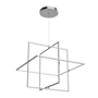 Kuzco Lighting Mondrian 28" Wide LED Multi Light Pendant Brushed Nickel
