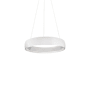 Kuzco Lighting Halo 23" Wide LED Drum Chandelier White