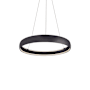 Kuzco Lighting Halo 35" Wide LED Drum Chandelier Black