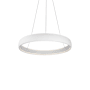 Kuzco Lighting Halo 35" Wide LED Drum Chandelier White