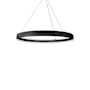 Kuzco Lighting Halo 53" Wide LED Drum Chandelier Black