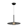 Kuzco Lighting Kyoto 18" Wide LED Pendant Black / Smoked Glass