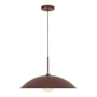 Kuzco Lighting Regent 19" Wide Pendant with Metal and Opal Glass Shades Burgundy
