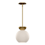 Kuzco Lighting Arcadia Mini Pendant Brushed Gold / Opal Glass