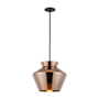 Kuzco Lighting Trinity 14" Wide LED Pendant Black / Copper