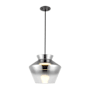 Kuzco Lighting Trinity 14" Wide LED Pendant Black / Smoked