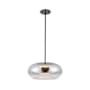 Kuzco Lighting Trinity 15" Wide LED Pendant Black / Chrome