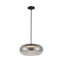 Kuzco Lighting Trinity 15" Wide LED Pendant Black / Smoked