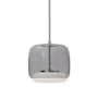 Kuzco Lighting Enkel 11" Wide LED Pendant Brushed Nickel / Smoke
