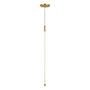 Kuzco Lighting Motif 1" Wide LED Mini Pendant Brushed Gold