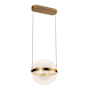 Kuzco Lighting Pisces 12" Wide Pendant Brushed Gold / Light Guide
