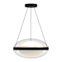 Kuzco Lighting Virgo LED Suspension Pendant Black / Opal Glass