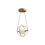 Kuzco Lighting Aries 8" Wide LED Suspension Mini Pendant Brushed Gold