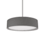 Kuzco Lighting Dalton 16" Wide LED Pendant Brushed Nickel / Grey