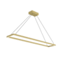 Kuzco Lighting Piazza 48" Wide LED Suspension Linear Pendant Brushed Gold