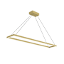 Kuzco Lighting Piazza 48" Wide LED Suspension Linear Pendant Brushed Gold