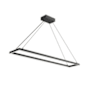 Kuzco Lighting Piazza 48" Wide LED Suspension Linear Pendant Black