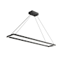 Kuzco Lighting Piazza 48" Wide LED Suspension Linear Pendant Black