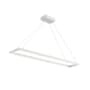 Kuzco Lighting Piazza 48" Wide LED Suspension Linear Pendant White