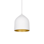 Kuzco Lighting Helena 8" Wide LED Mini Pendant White / Gold