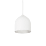 Kuzco Lighting Helena 8" Wide LED Mini Pendant White / Silver