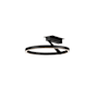 Kuzco Lighting Roda 16" Wide LED Semi-flush Ceiling Fixture Black