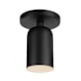 Kuzco Lighting Nola 4" Wide Semi-Flush Ceiling Fixture Black