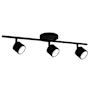 Kuzco Lighting Lyra 3 Light 5" Wide LED Fixed Rail Ceiling Fixture Black