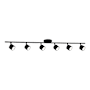 Kuzco Lighting Lyra 6 Light 5" Wide LED Fixed Rail Ceiling Fixture Black