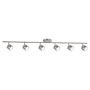 Kuzco Lighting Lyra 6 Light 5" Wide LED Fixed Rail Ceiling Fixture Brushed Nickel