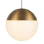 Kuzco Lighting Monae 4000K LED Mini Pendant with Frosted Acrylic Shade Brushed Gold