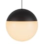 Kuzco Lighting Monae 4000K LED Mini Pendant with Frosted Acrylic Shade Black