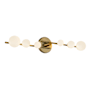 Kuzco Lighting Cypress 6 Light 29" Wide Vanity Light Brushed Gold / Opal Glass