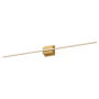 Kuzco Lighting Vega Minor 48" Tall 3000K LED Wall Sconce Brushed Gold