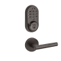 Kwikset Milan Passage Lever and 938 Halo WiFi Enabled Deadbolt Combo Pack with SmartKey Venetian Bronze