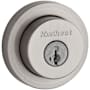 Kwikset Milan Single Cylinder Keyed Entry Deadbolt from the Signature Series Collection Satin Nickel