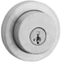 Kwikset Milan Single Cylinder Keyed Entry Deadbolt from the Signature Series Collection Satin Chrome