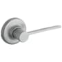 Kwikset Ladera Passage Door Lever Set from the Signature Series Satin Chrome