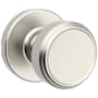 Kwikset Maven Passage Door Knob Set with Round Rose Satin Nickel
