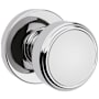Kwikset Maven Passage Door Knob Set with Round Rose Polished Chrome