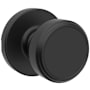Kwikset Maven Passage Door Knob Set with Round Rose Matte Black