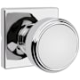 Kwikset Maven Passage Door Knob Set with Square Rose Polished Chrome