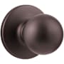 Kwikset Polo Passage Door Knob Set with Round Rose Venetian Bronze