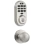 Kwikset Polo Passage Knob and 938 Halo WiFi Enabled Deadbolt Combo Pack with SmartKey Satin Nickel