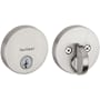 Kwikset Uptown Low Profile Single Cylinder Deadbolt with SmartKey Technology Satin Nickel