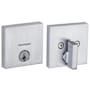 Kwikset Downtown Low Profile Single Cylinder Deadbolt with SmartKey Technology Satin Chrome