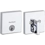 Kwikset Downtown Low Profile Single Cylinder Deadbolt with SmartKey Technology Polished Chrome