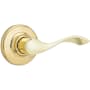Kwikset Balboa Privacy Door Lever Set Polished Brass
