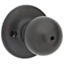 Kwikset Polo Privacy Door Knob Set with Round Rose Venetian Bronze