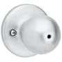 Kwikset Polo Privacy Door Knob Set with Round Rose Satin Chrome